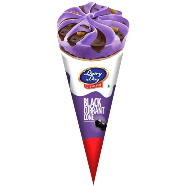 Dairy Day Blackcurrant Ice Cream Cone